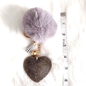 Purse Keychain - Bling Heart